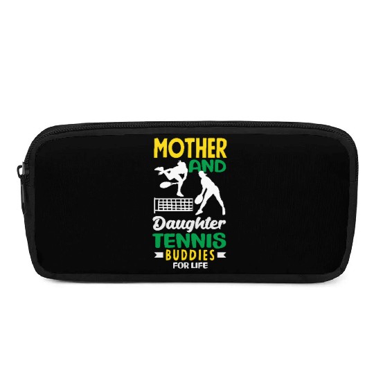 Mother And Daughter Tennis Buddies Pencil Cases