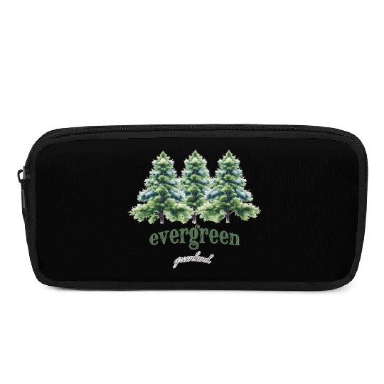 evergreen the green tree : green world Pencil Cases