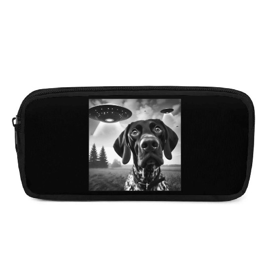 German Shorthaired Pointer Funny Sci-fi Graphic Se Pencil Cases
