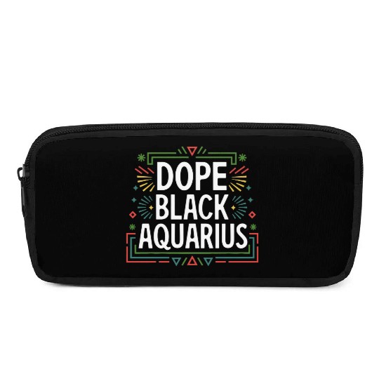 DOPE BLACK AQUARIUS Pencil Cases