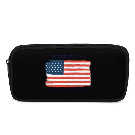 US flag.Presidents Day Pencil Cases