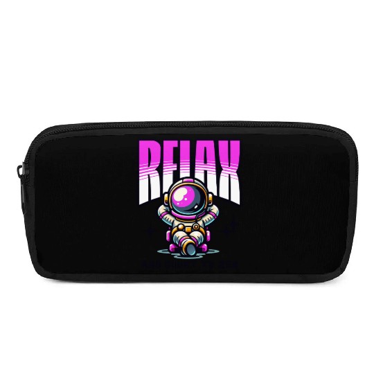Relax Space Man Pink Pencil Cases