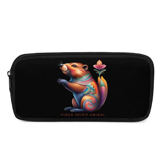 Virgo Spirit Animal Beaver Alebrije Female Pencil Cases