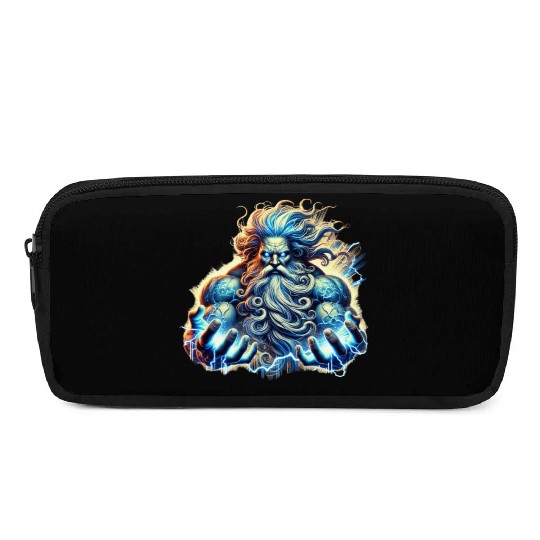 The Greek God Zeus with Lightning Pencil Cases