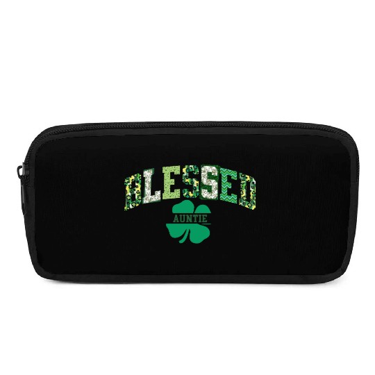 Blessed Auntie St Patricks Day Spring and Summer Pencil Cases