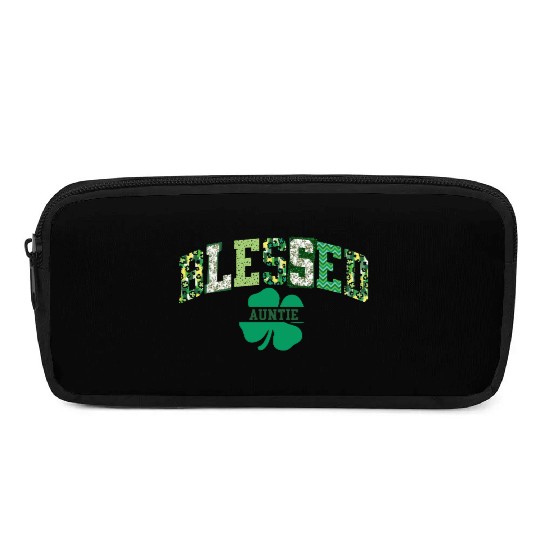 Blessed Auntie St Patricks Day Spring and Summer Pencil Cases