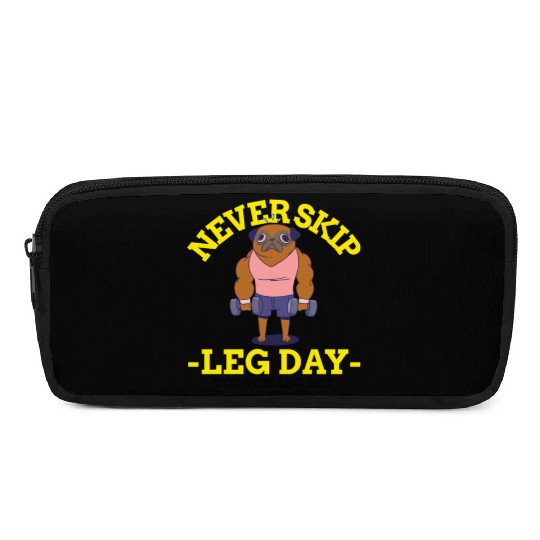 Never Skip leg Day Pencil Cases