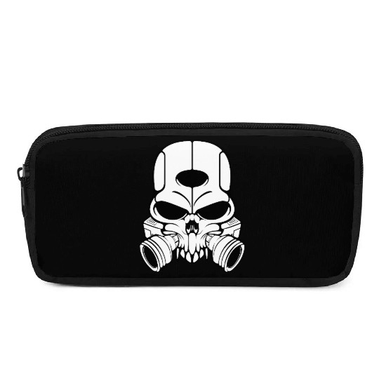 Mechanical Skull Art – Bold Cyberpunk Graphic 2 Pencil Cases