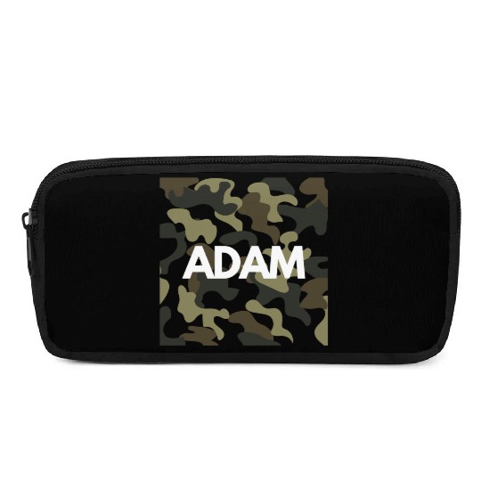 Adam Name Pencil Cases Men Good Quality Camouflage