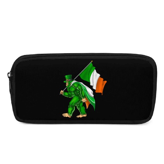 St. Patrick's Day Bigfoot Ireland Flag Pencil Cases