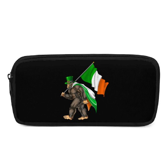 St. Patrick's Day Bigfoot Ireland Flag Pencil Cases