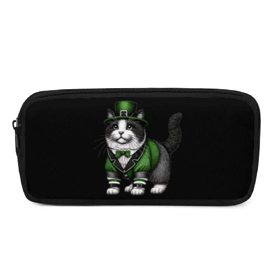 Lucky Cat in Green - St. Patrick’s Day Pencil Cases
