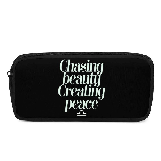 Chasing Beauty Creating Peace Libra Zodiac Pencil Cases