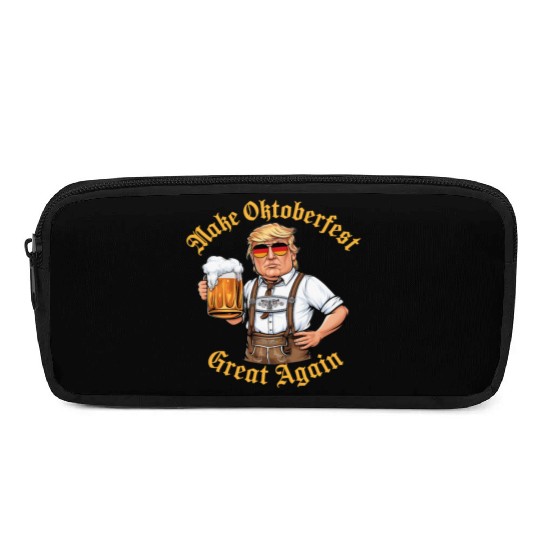 Make Oktoberfest Great Again Trump Drink Beer Tees Pencil Cases
