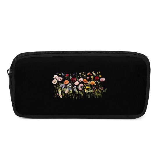 Wildflower Meadow – Natural Watercolor Blooms Pencil Cases