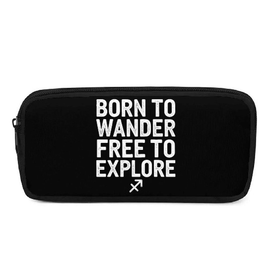 Born To Wander Free To Explore Sagittarius Pencil Cases
