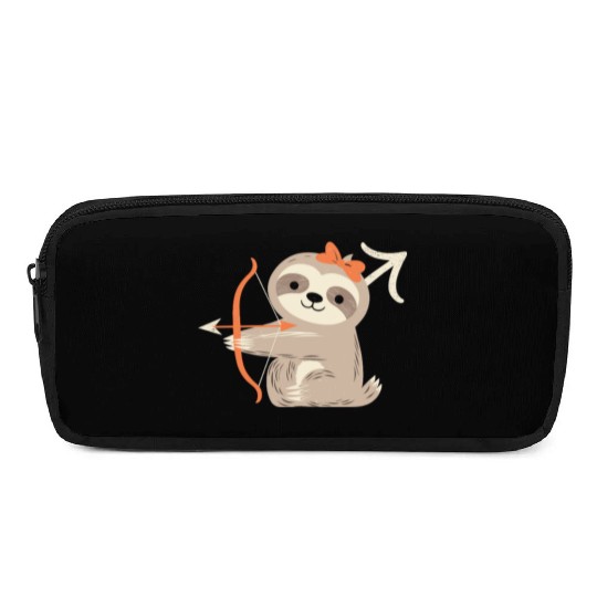 Sagittarius Zodiac Sloth Archer Design for Pencil Cases