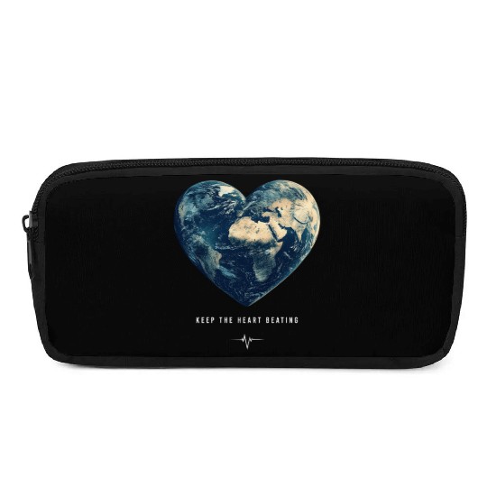Keep the Heart Beating Earth Day Earth Environment Pencil Cases