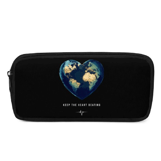 Keep the Heart Beating Earth Earth Day Environment Pencil Cases