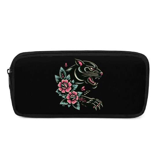 Black Panther Flash Tattoo Pencil Cases