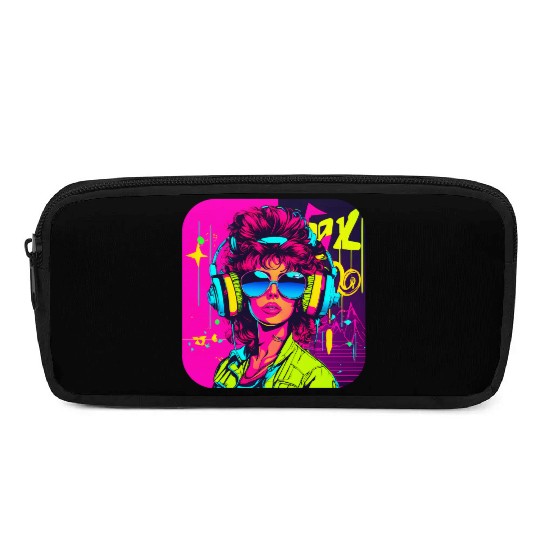 iconic pop culture 80s style fashion Pencil Cases