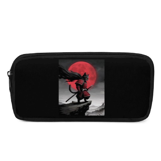 Japanese Cat Samurai Cat Pencil Cases