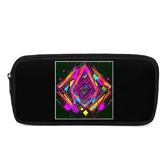 Neon Colors Vintage Party Rave Pencil Cases