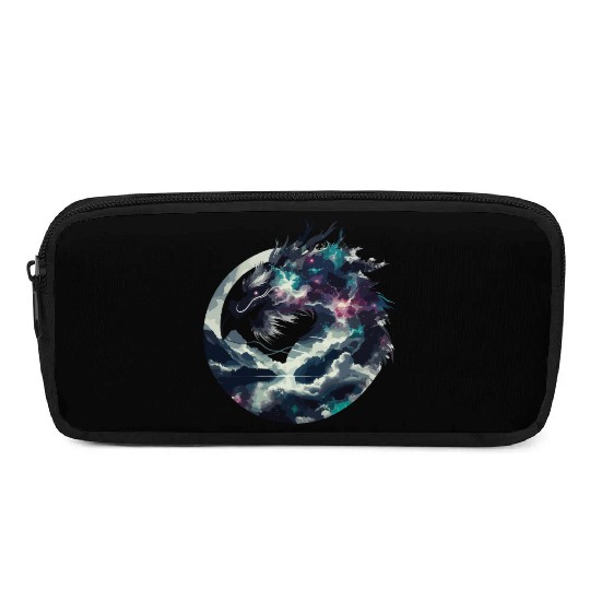 Zen Black Chinese Dragon Pencil Cases