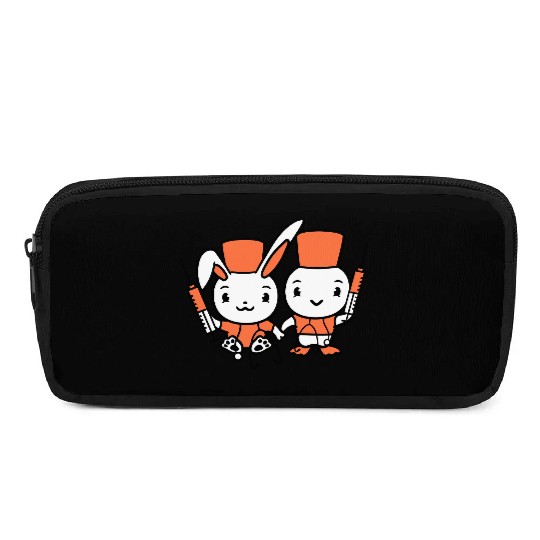 Rabbit Bird Chick Doctor Syringe Team 2 Friends Pencil Cases