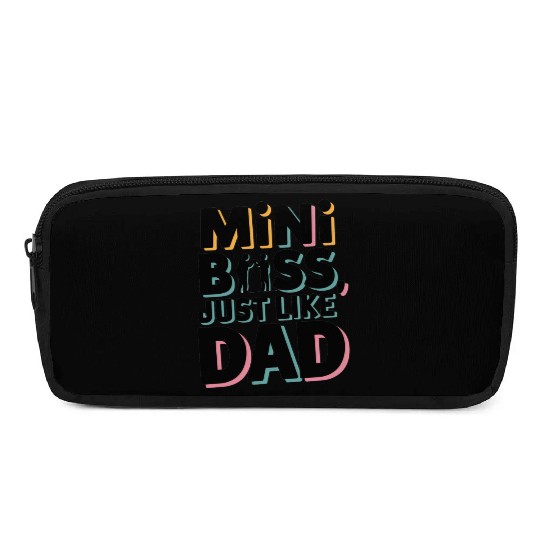 Mini Boss Just Like Dad – Father & Son Matching Pencil Cases