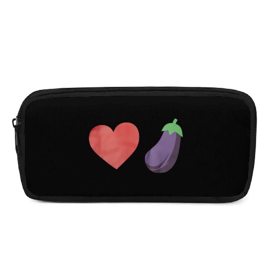 Love Eggplant Funny Gay LGBTQ Pride Pencil Cases