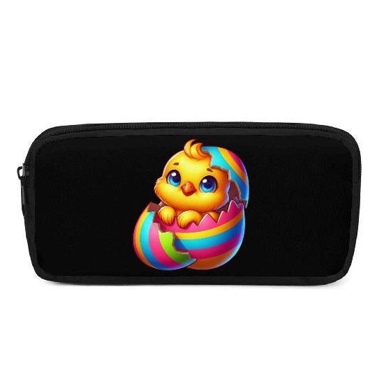 Cute Chick Cartoon Colorful Easter Egg Hatching Pencil Cases