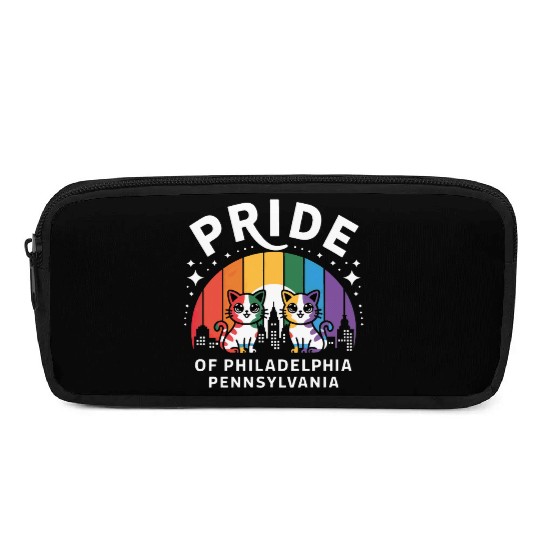 Pride of Philadelphia City Pennsylvania USA Rainbo Pencil Cases
