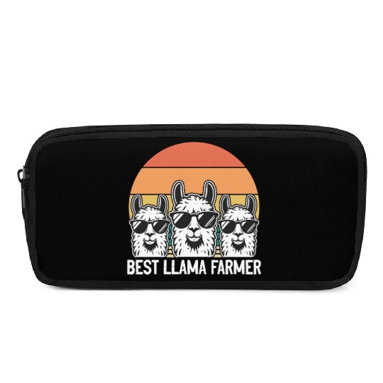 Funny Alpaca Farmer - Best Llama Farmer Pencil Cases