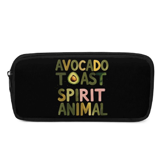 Avocado Toast Is My Spirit Animal Pencil Cases