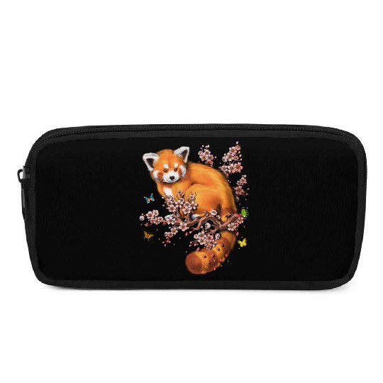Red Panda Cherry Blossom Pencil Cases