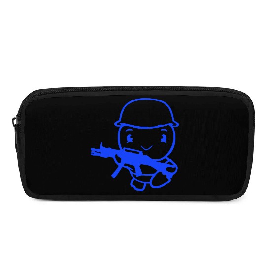 Duck Soldier Army Professional Soldier Helmet Cute Pencil Cases