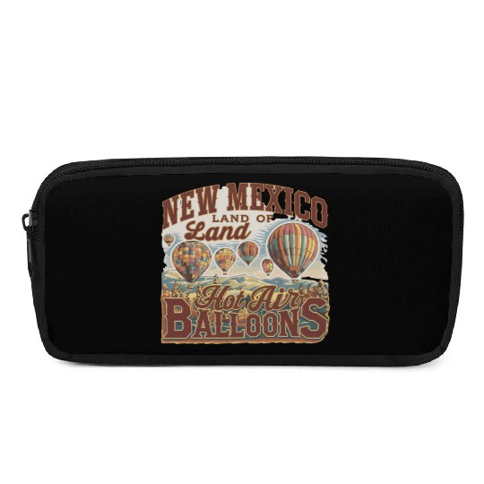 New Mexico Land of Hot Air Balloons Adventure Pencil Cases