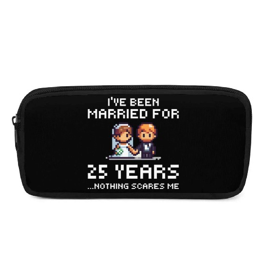 Couples Married 25 Years - Funny 25th Wedding Anni Pencil Cases