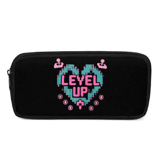 Retro Gamer’s Code Pixel Heart Pencil Cases - Level Up