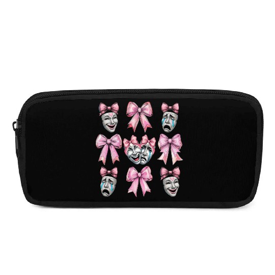 Coquette Bow Theatre Mask Drama Comedy Artist Girl Pencil Cases