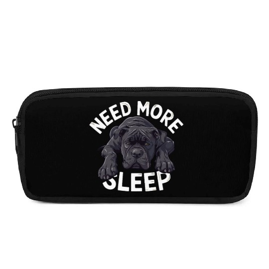 Need More Sleep Lazy Dog Design for Dog Lovers Pencil Cases