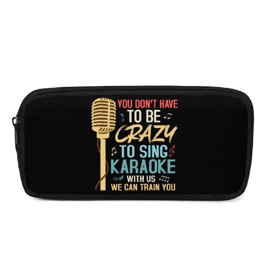 Crazy To Sing Karaoke Singer Singing Pencil Cases