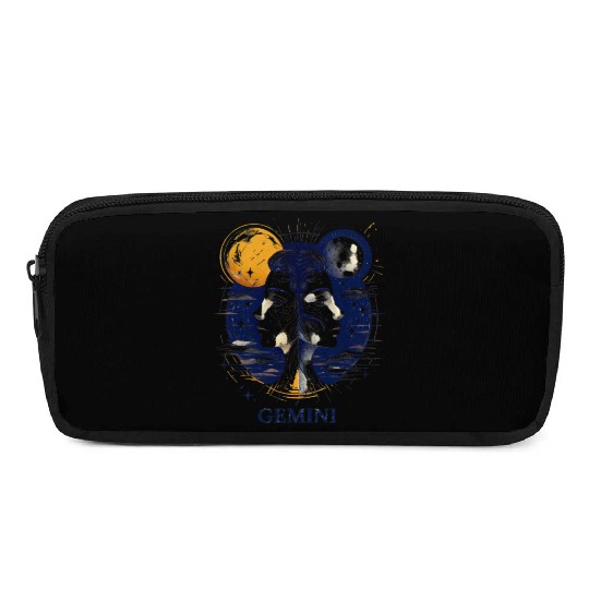 Zodiac Card Gemini Pencil Cases