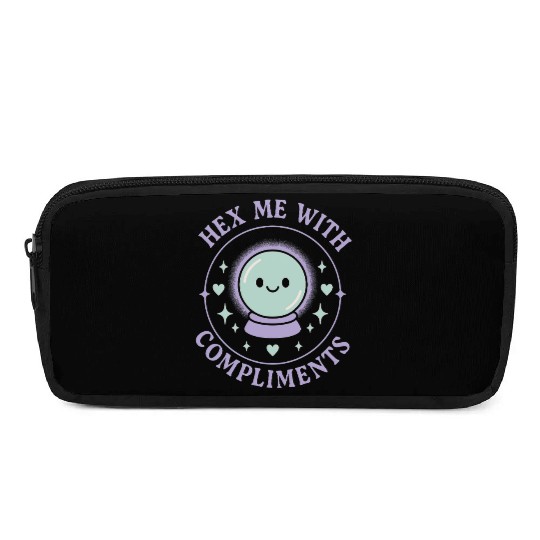 Wholesome Goth Humor Cute Creepy Mental Health Pencil Cases