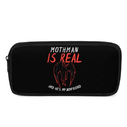 Mothman Is My Boyfriend For Cryptid Lover Pencil Cases