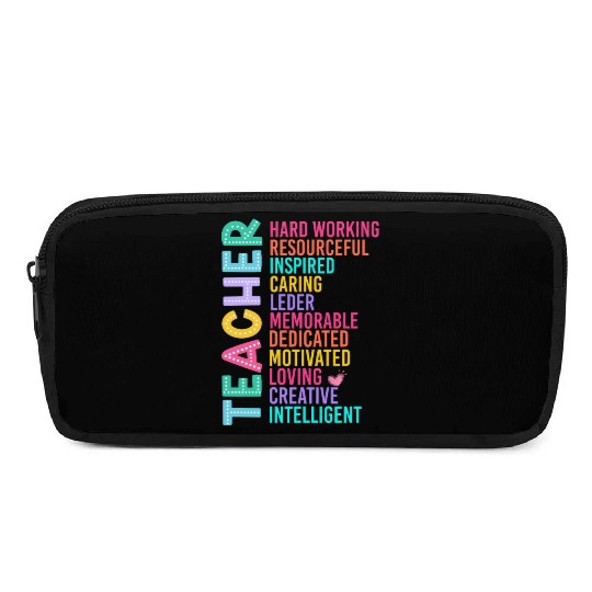 TEACHER APPRECIATION Colourful Inspirational Words Pencil Cases