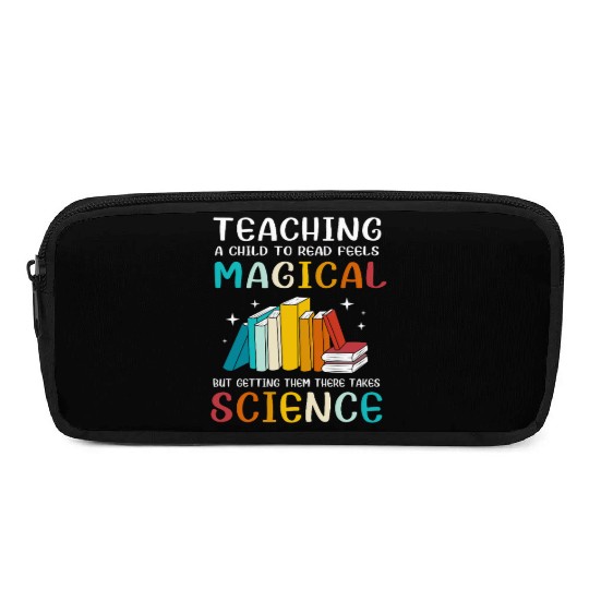 Reading Teacher Bookworm Read Books Pencil Cases