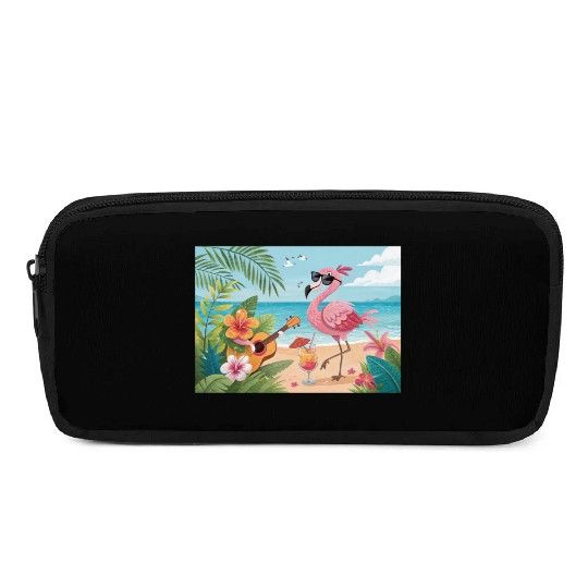 Tropical flamingo party Pencil Cases
