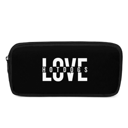 Love Hotdogs Fast Food Statement Pencil Cases